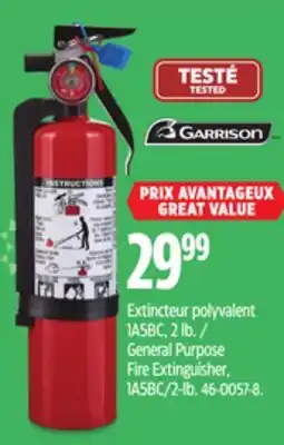 Canadian Tire Garrison General Purpose Fire Extinguisher offer