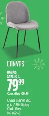 Canadian Tire Canvas Elio Dining Chair, Grey offer