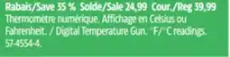 Canadian Tire Digital Temperature Gun. °F/°C readings offer