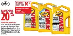 Canadian Tire Pennzoil Platinum High Mileage Synthetic Motor Oil offer