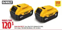 Canadian Tire 20V MAX 5Ah Battery offer