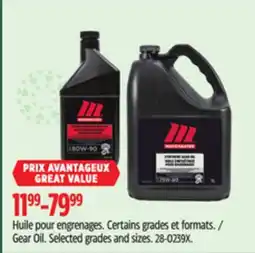 Canadian Tire Motomaster Gear Oil offer