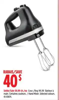 Canadian Tire Hand Mixer offer