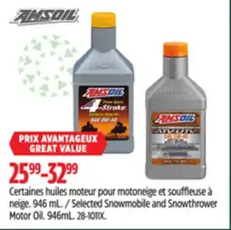Canadian Tire Selected Snowmobile and Snowthrower Motor Oil offer