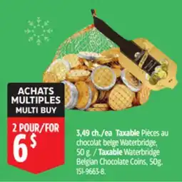 Canadian Tire Taxable Waterbridge Belgian Chocolate Coins offer