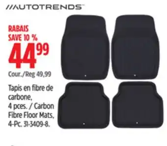Canadian Tire Carbon Fibre Floor Mats, 4-Pc offer