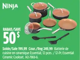 Canadian Tire 12-Pc Essential Ceramic Cookset offer