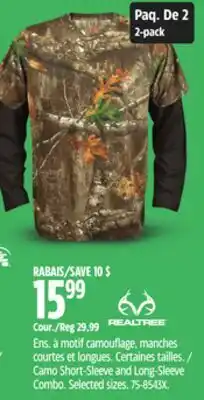 Canadian Tire Camo Short-Sleeve and Long-Sleeve Combo offer
