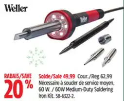 Canadian Tire 60W Medium-Duty Soldering Iron Kit offer