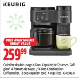 Canadian Tire Keurig K-Duo Combination Coffeemaker offer