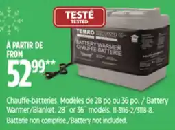 Canadian Tire Temro Battery Warmer/Blanket offer