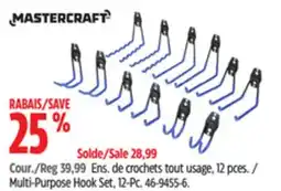 Canadian Tire Mastercraft Multi-Purpose Hook Set, 12-Pc offer