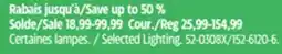 Canadian Tire Selected Lighting offer
