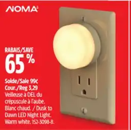Canadian Tire Noma Dusk to Dawn LED Night Light offer