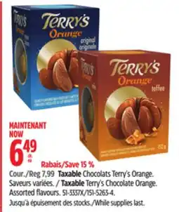 Canadian Tire Taxable Terry's Chocolate Orange offer