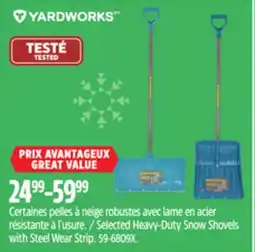 Canadian Tire Selected Heavy-Duty Snow Shovels with Steel Wear Strip offer
