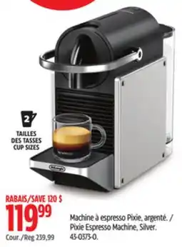 Canadian Tire Pixie Espresso Machine, Silver offer