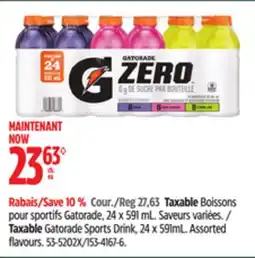 Canadian Tire Taxable Gatorade Sports Drink, 24 x 591mL offer