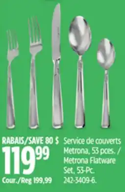 Canadian Tire Metrona Flatware Set offer