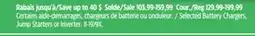 Canadian Tire Selected Battery Chargers, Jump Starters or Inverter offer