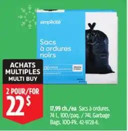 Canadian Tire 74L Garbage Bags, 100-Pk offer