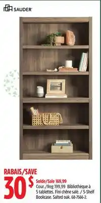 Canadian Tire 5-Shelf Bookcase offer