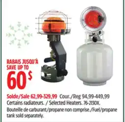 Canadian Tire Selected Heaters/Fuel offer
