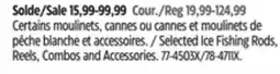 Canadian Tire Selected Ice Fishing Rods, Reels, Combos and Accessories offer