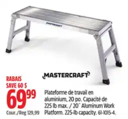 Canadian Tire Mastercraft 20˝ Aluminum Work Platform offer