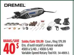 Canadian Tire 4300-5/40 Variable-Speed Rotary Tool Kit offer