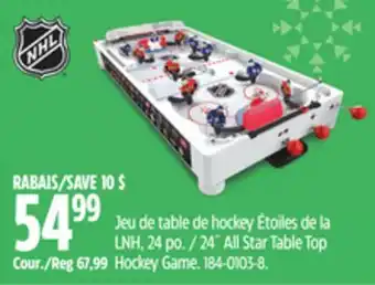 Canadian Tire 24˝ All Star Table Top Hockey Game offer