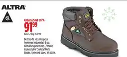 Canadian Tire Men's Industrial 6˝ Safety Work Boots offer