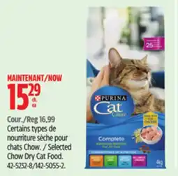 Canadian Tire Selected Chow Dry Cat Food offer