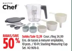 Canadian Tire Master Chef 10-Pc Stacking Measuring Cup Set offer