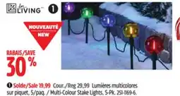 Canadian Tire Multi-Colour Stake Lights, 5-Pk offer