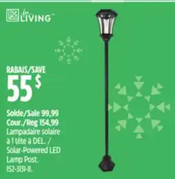Canadian Tire Solar-Powered LED Lamp Post offer