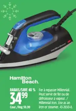 Canadian Tire Millennial Iron Use as an iron or steamer offer