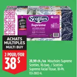 Canadian Tire Scotties Supreme Facial Tissue, 18-Pk offer