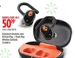 Canadian Tire Push Play Wireless Earbuds offer