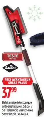 Canadian Tire Garant 52˝ Telescopic Scratch-Free Snow Brush offer