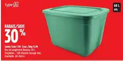 Canadian Tire type A 68L Restore Storage Tote offer