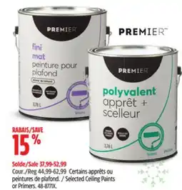 Canadian Tire Selected Premier Ceiling Paints or Primers offer