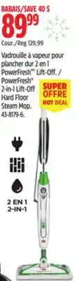 Canadian Tire Bissell PowerFresh 2-in-1 Lift-Off Hard Floor Steam Mop offer
