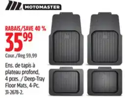 Canadian Tire Deep-Tray Floor Mats offer