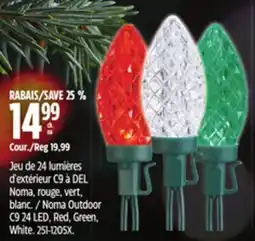 Canadian Tire Noma Outdoor C9 24 LED, Red, Green, White offer