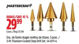 Canadian Tire 5-Pc Titanium-Coated Step Drill Set offer