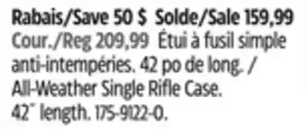 Canadian Tire All-Weather Single Rifle Case offer