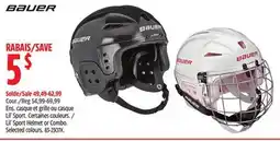 Canadian Tire Lil' Sport Helmet or Combo offer