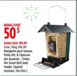 Canadian Tire Perky Pet Smart Bird Seed Feeder offer