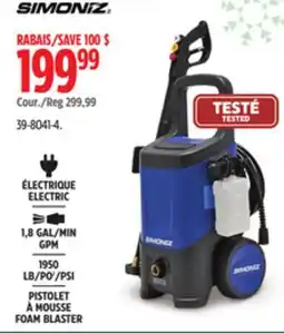 Canadian Tire ELECTRIC 1,8 GAL/MIN GPM 1950 PSI FOAM BLASTER offer